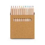 COLOURED. Pencil box with 12 coloured pencils 3